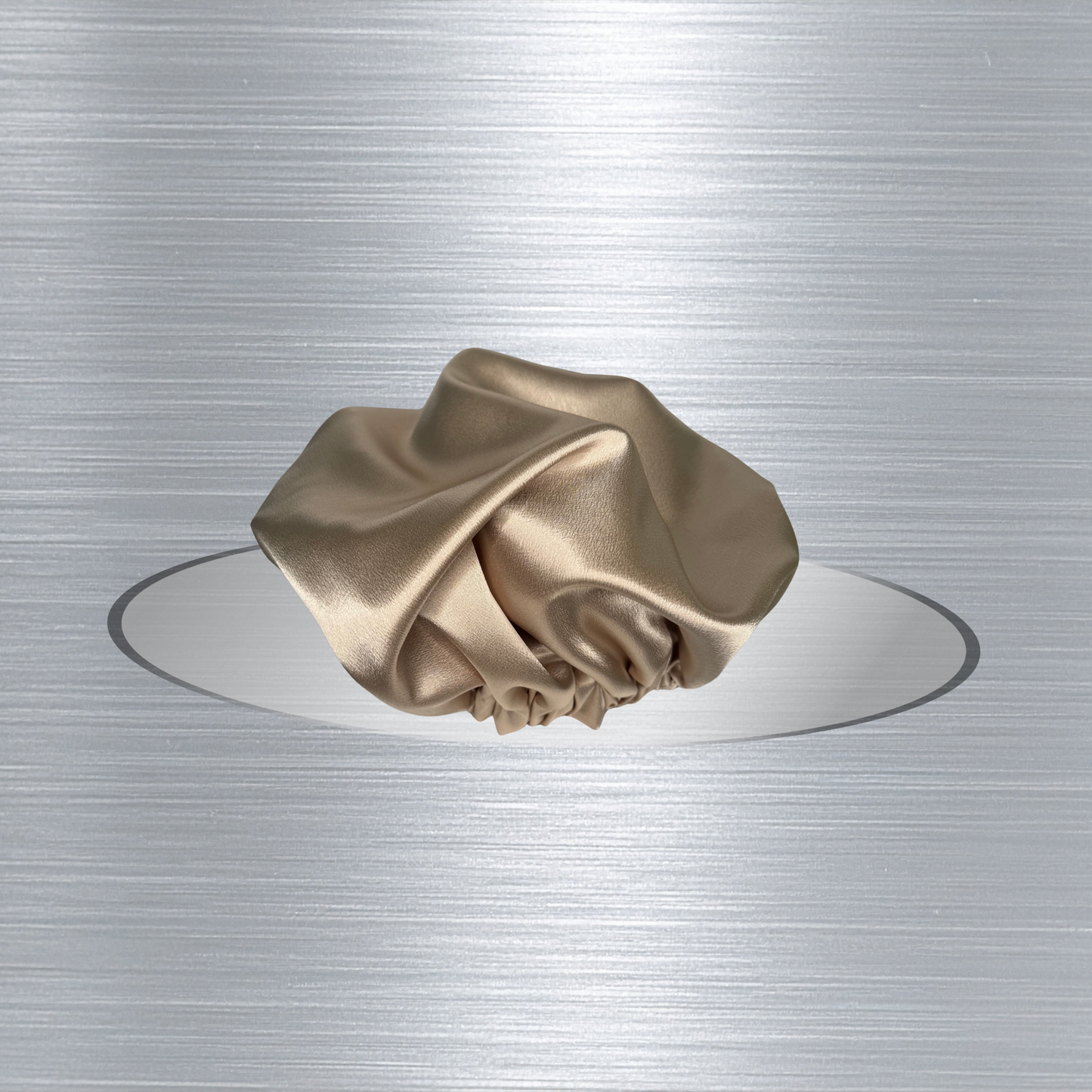 Champagne Satin Bonnet