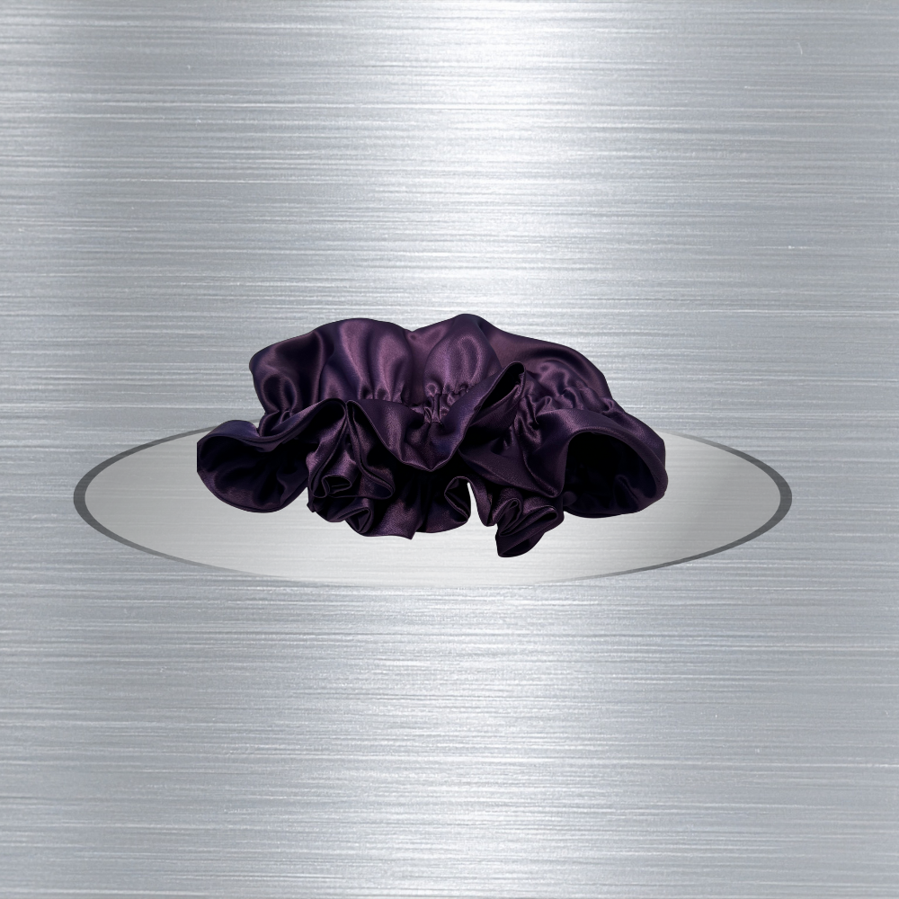 Tyrian Purple Satin Bonnet