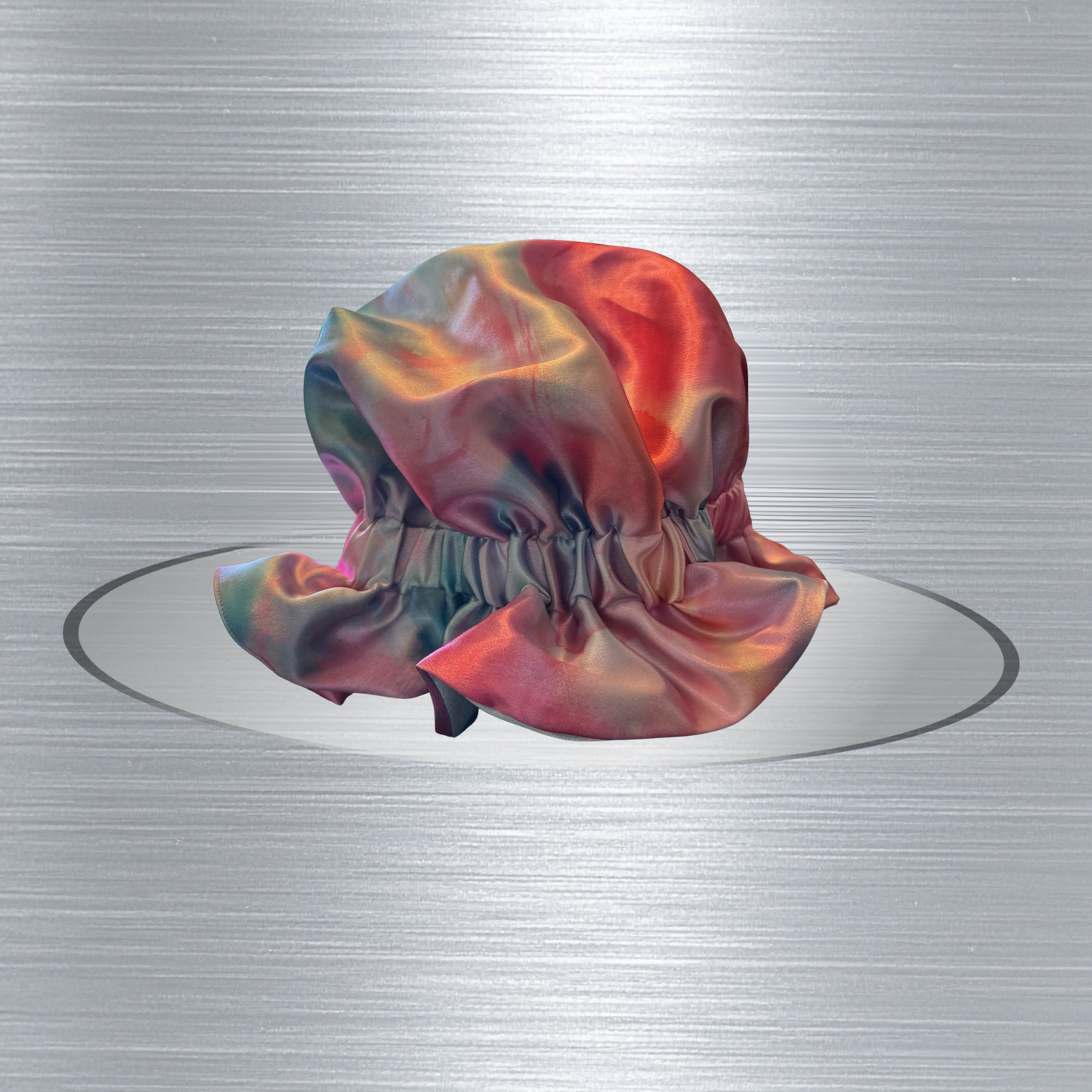 Cotton Candy Azul Satin Bonnet