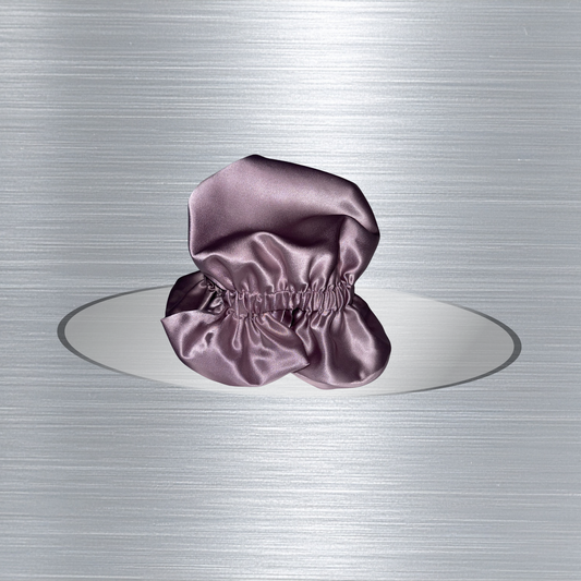 Cape Lilac Satin Bonnet