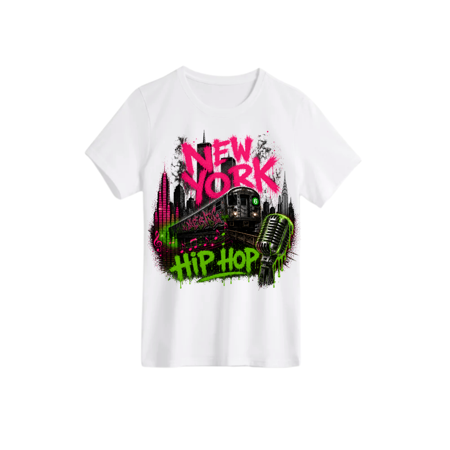New York Hip Hop Graffiti Tee
