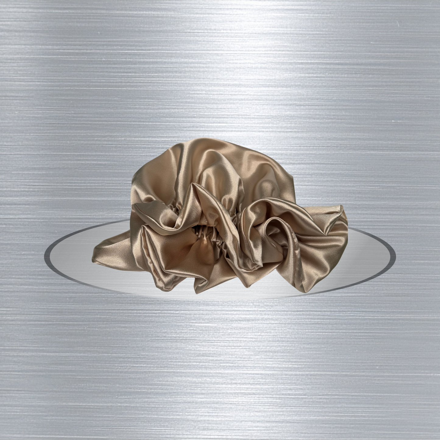 Champagne Satin Bonnet