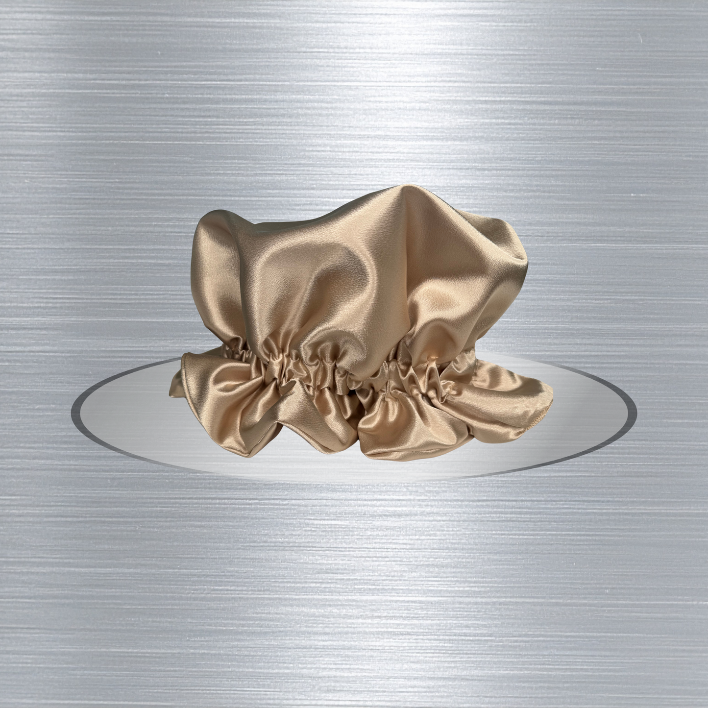 Champagne Satin Bonnet