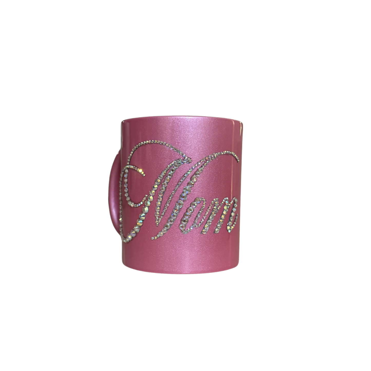 Iridescent Mom Rhinestone Mug